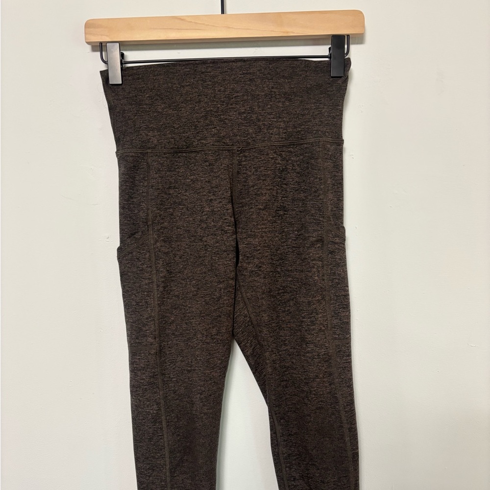 Aeire- chill play move. Small. Greyish-Brown High-Waisted Leggings